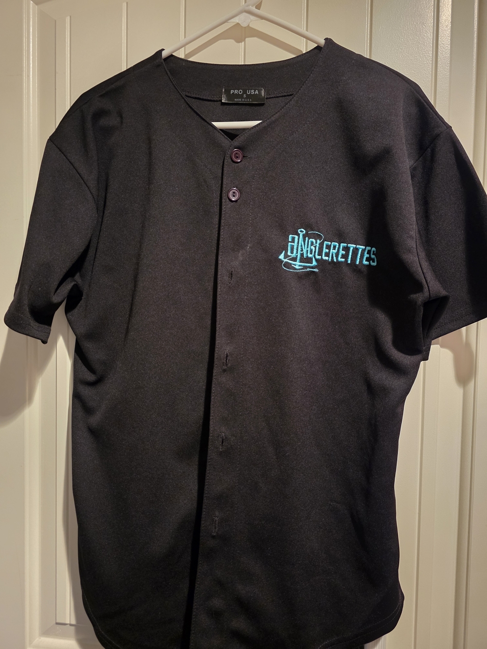 Black Button-Front Women's Shirt